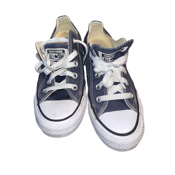 New Amsterdam Converse Navy Low Top Sneaker *Hard to Find* Sz 3.5 Men/ 5.5 Wom - Picture 2 of 7